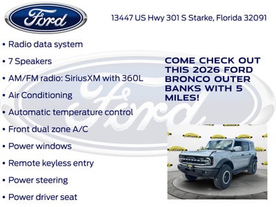 2026 Ford Bronco Outer Banks 314A
