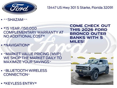 2026 Ford Bronco Outer Banks InTransit