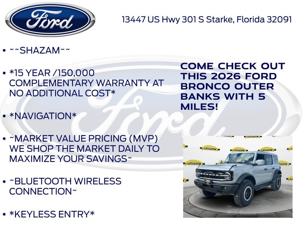 2026 Ford Bronco Outer Banks InTransit