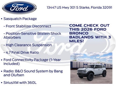 2026 Ford Bronco Badlands 334A