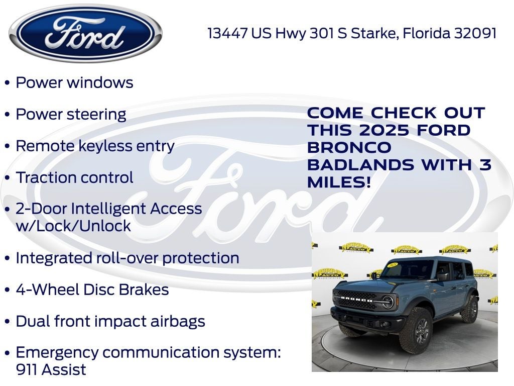 2025 Ford Bronco Badlands 332A