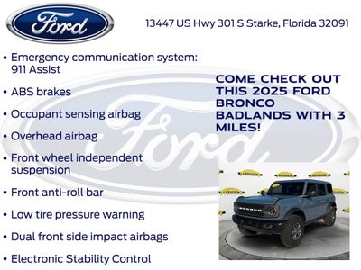 2025 Ford Bronco Badlands 332A