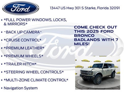 2025 Ford Bronco Badlands 332A