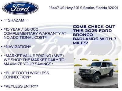 2025 Ford Bronco Badlands 332A