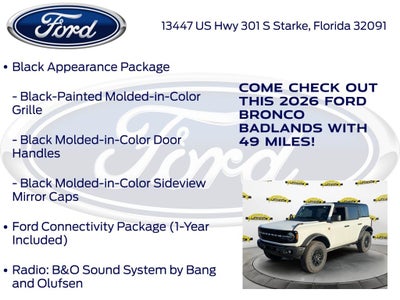 2026 Ford Bronco Badlands 334A