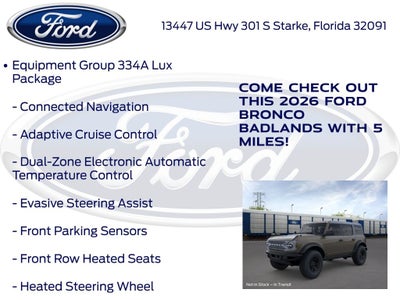 2026 Ford Bronco Badlands 334A