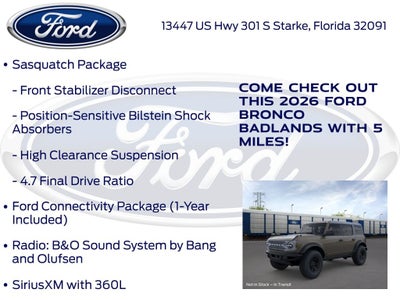 2026 Ford Bronco Badlands 334A