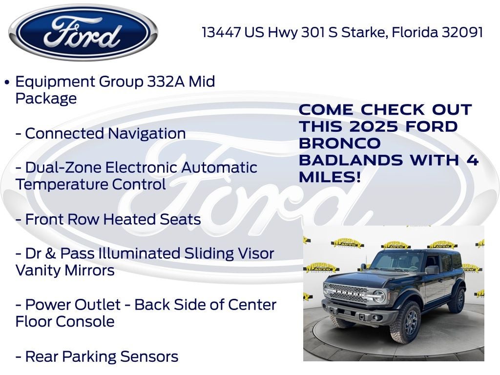 2025 Ford Bronco Badlands 331A