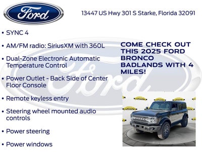 2025 Ford Bronco Badlands 331A