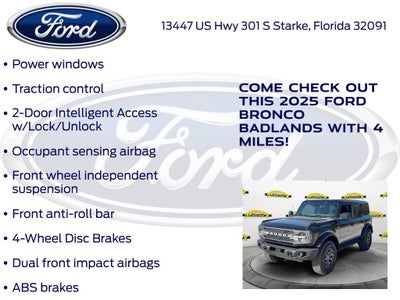 2025 Ford Bronco Badlands 331A
