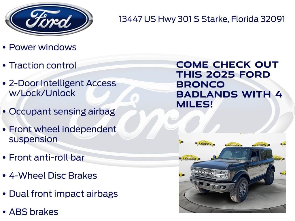 2025 Ford Bronco Badlands 331A