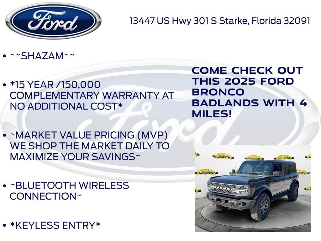 2025 Ford Bronco Badlands 331A