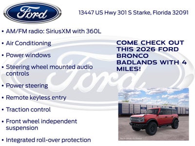 2026 Ford Bronco Badlands InTransit