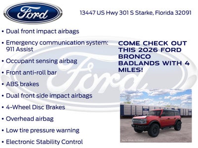 2026 Ford Bronco Badlands InTransit