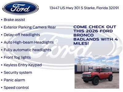 2026 Ford Bronco Badlands 334A