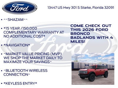2026 Ford Bronco Badlands InTransit