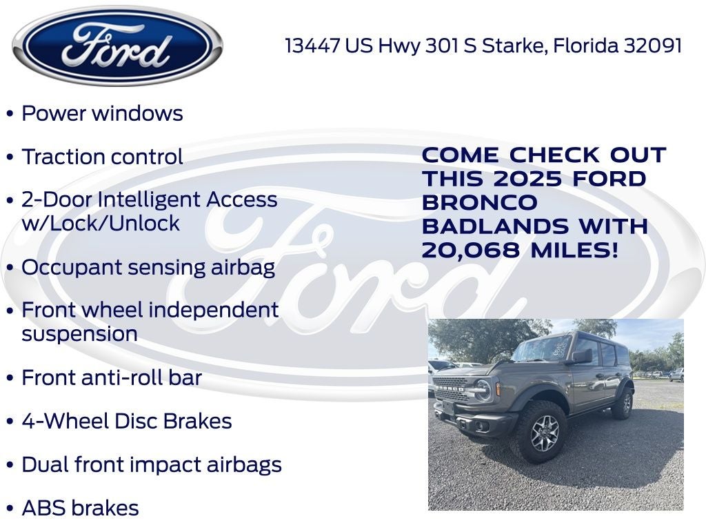 2025 Ford Bronco Badlands