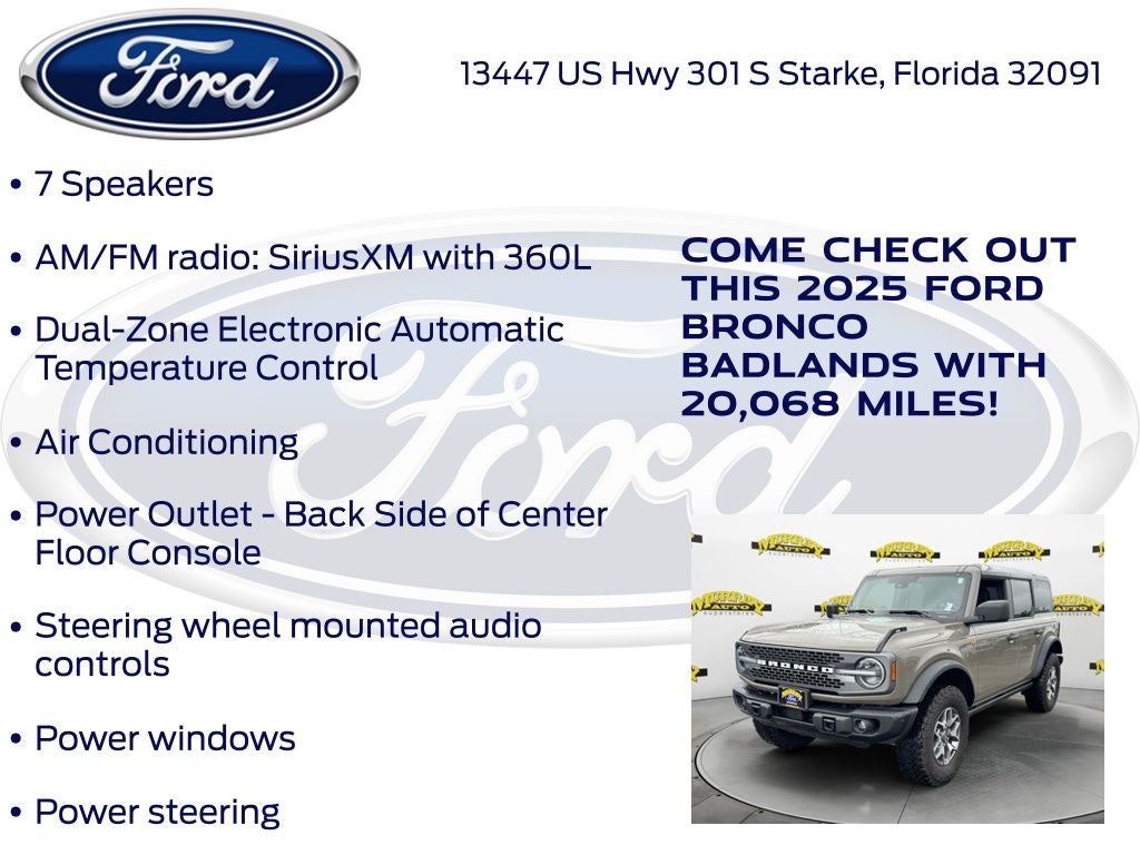2025 Ford Bronco Badlands