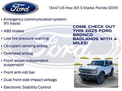 2025 Ford Bronco Badlands 331A