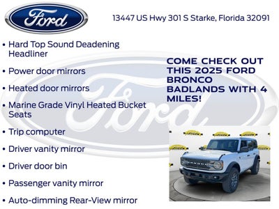 2025 Ford Bronco Badlands 331A