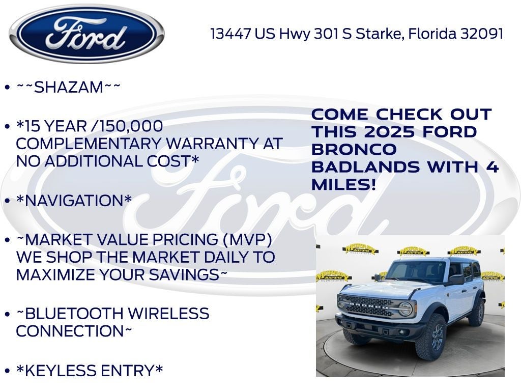 2025 Ford Bronco Badlands 331A