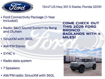 2026 Ford Bronco Badlands 334A