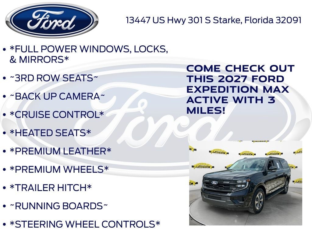 2027 Ford Expedition Max Active 202A
