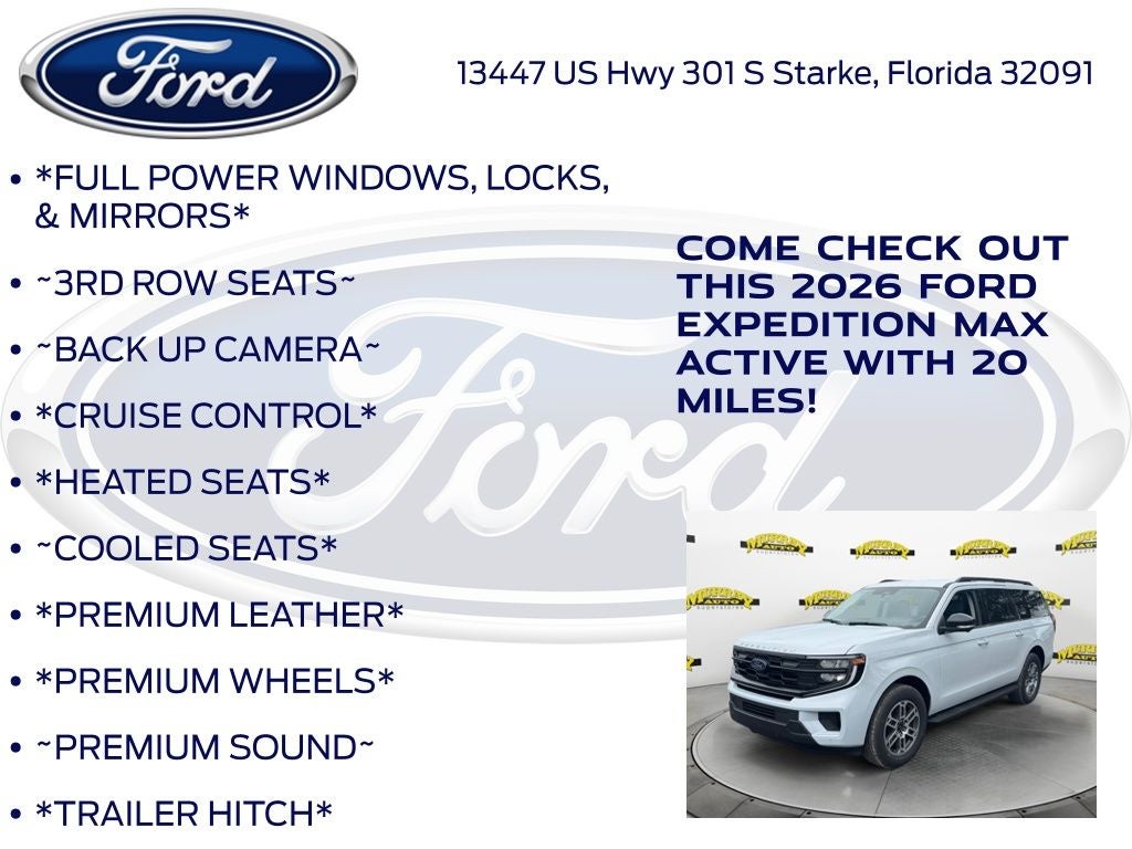 2026 Ford Expedition Max Active 202A