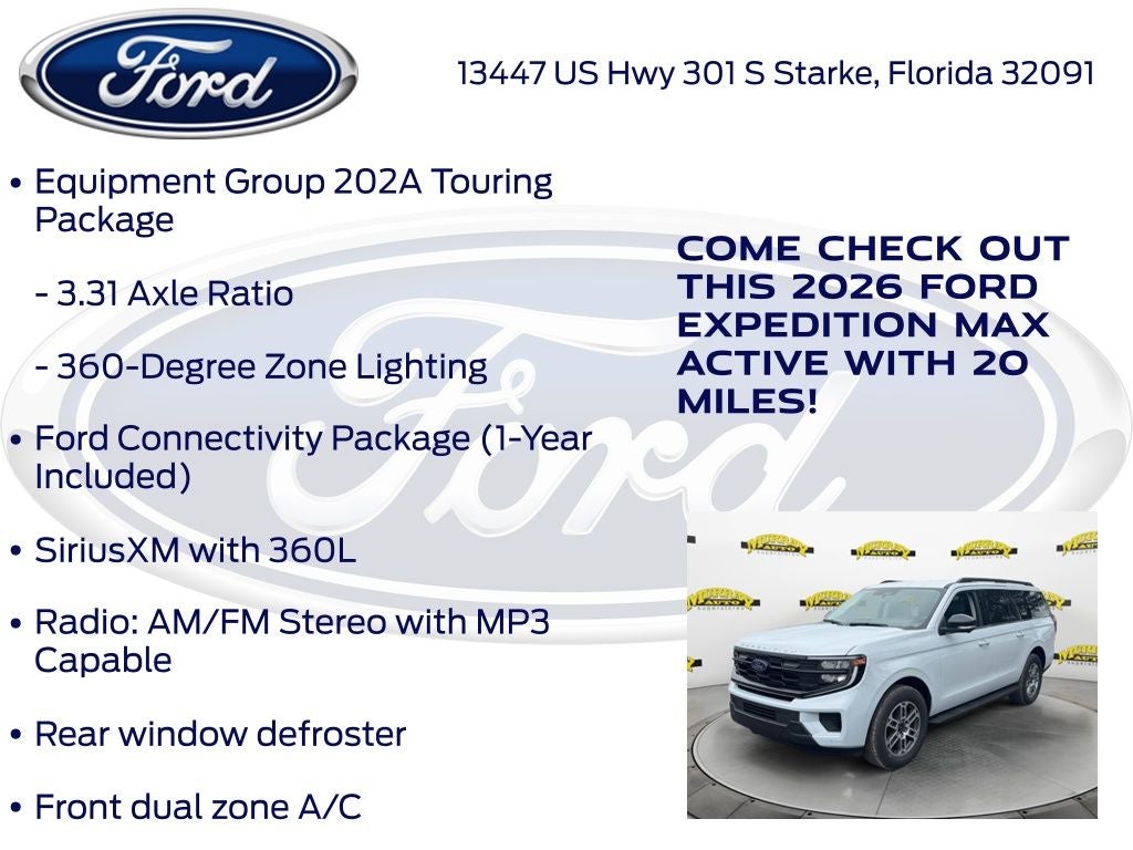 2026 Ford Expedition Max Active 202A