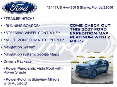 2027 Ford Expedition Max Platinum 600A