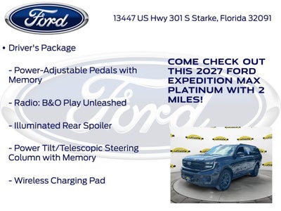 2027 Ford Expedition Max Platinum 600A