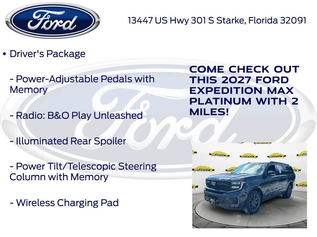 2027 Ford Expedition Max Platinum 600A