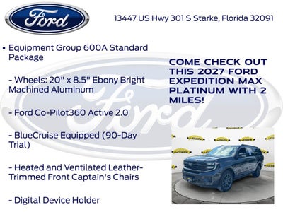 2027 Ford Expedition Max Platinum 600A