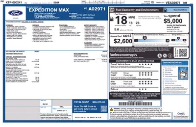 2027 Ford Expedition Max Platinum 600A