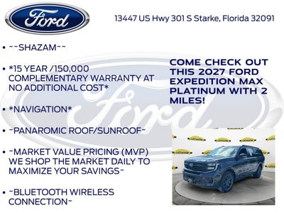 2027 Ford Expedition Max Platinum 600A