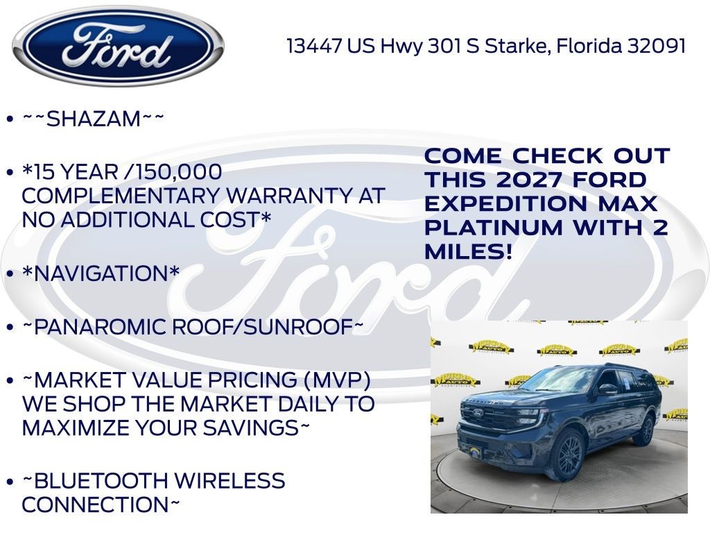 2027 Ford Expedition Max Platinum 600A