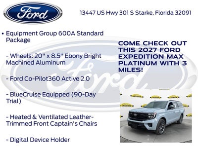 2027 Ford Expedition Max Platinum 600A