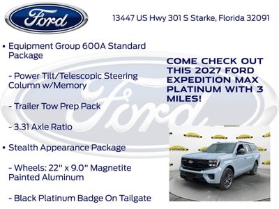 2027 Ford Expedition Max Platinum 600A