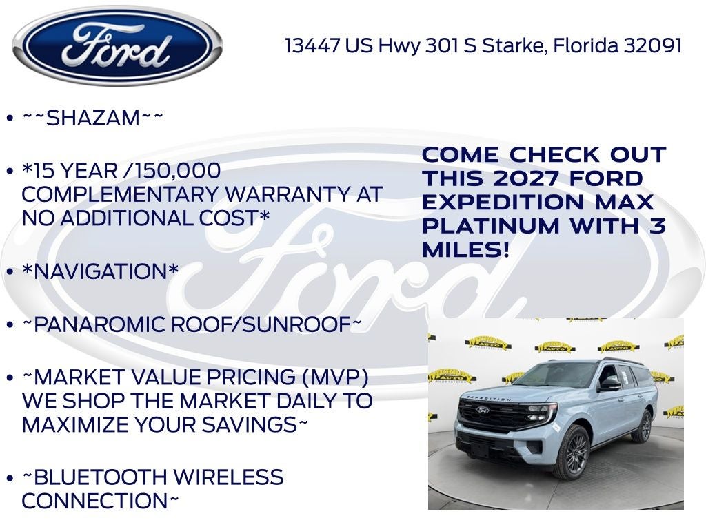 2027 Ford Expedition Max Platinum 600A