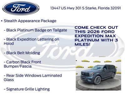 2026 Ford Expedition Max Platinum 600A
