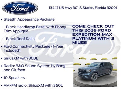 2026 Ford Expedition Max Platinum 600A
