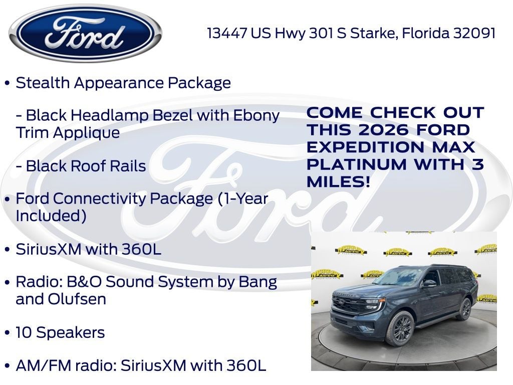 2026 Ford Expedition Max Platinum 600A