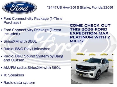 2026 Ford Expedition Max Platinum 600A