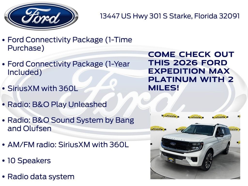 2026 Ford Expedition Max Platinum 600A