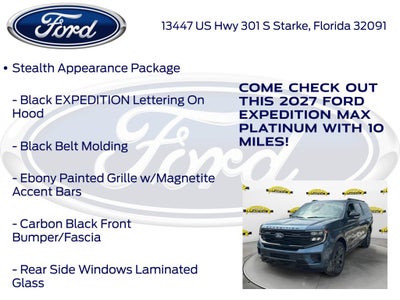 2027 Ford Expedition Max Platinum 600A