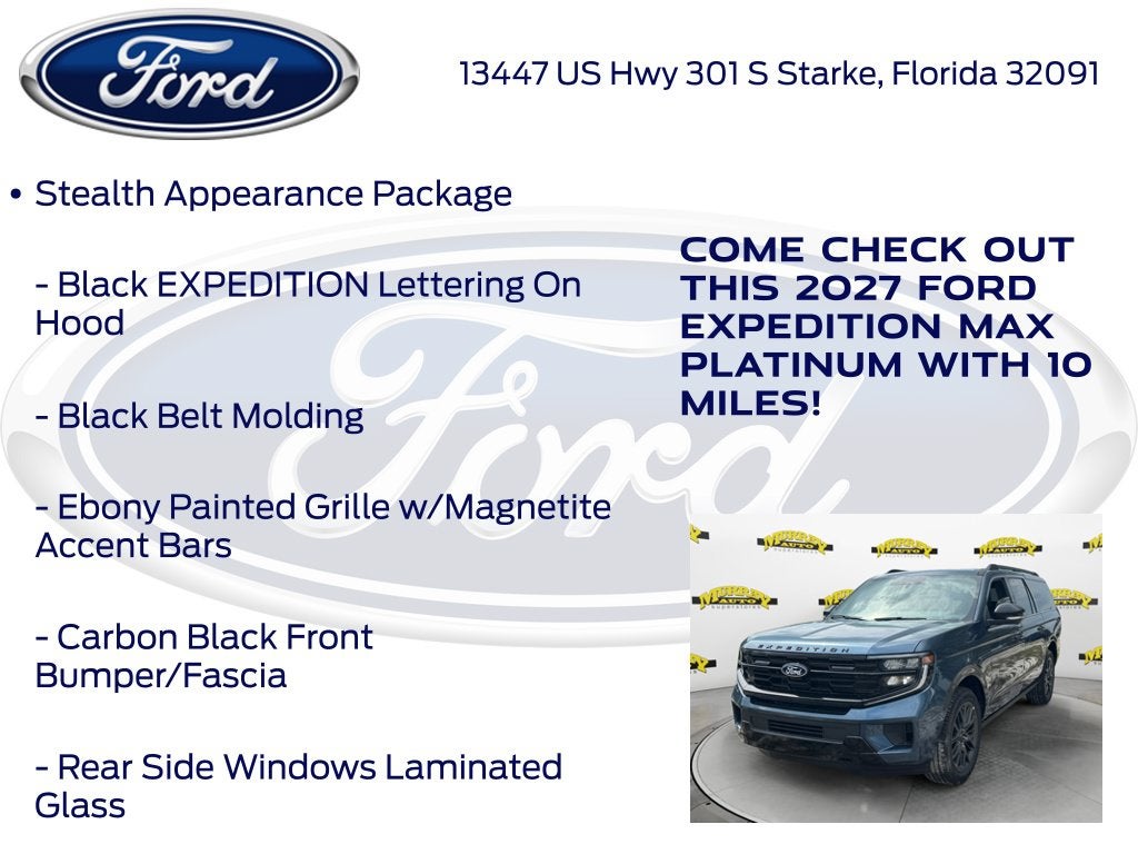 2027 Ford Expedition Max Platinum 600A