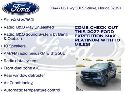 2027 Ford Expedition Max Platinum 600A