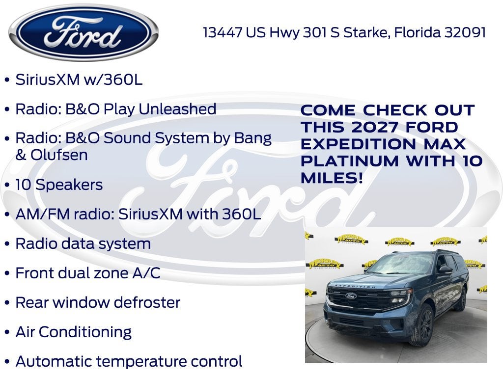 2027 Ford Expedition Max Platinum 600A