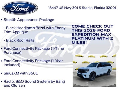 2026 Ford Expedition Max Platinum 600A