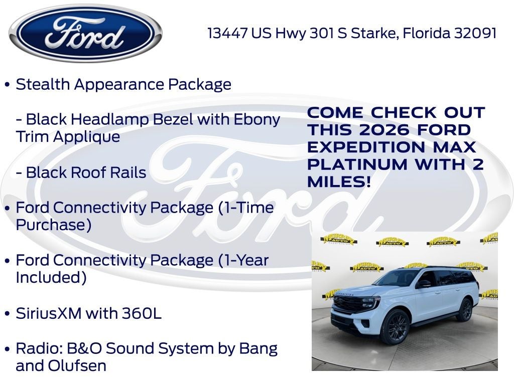 2026 Ford Expedition Max Platinum 600A